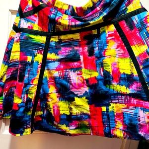 Pretty NY Collection circle/skater skirt. Bright, graphic  colors! Size XL